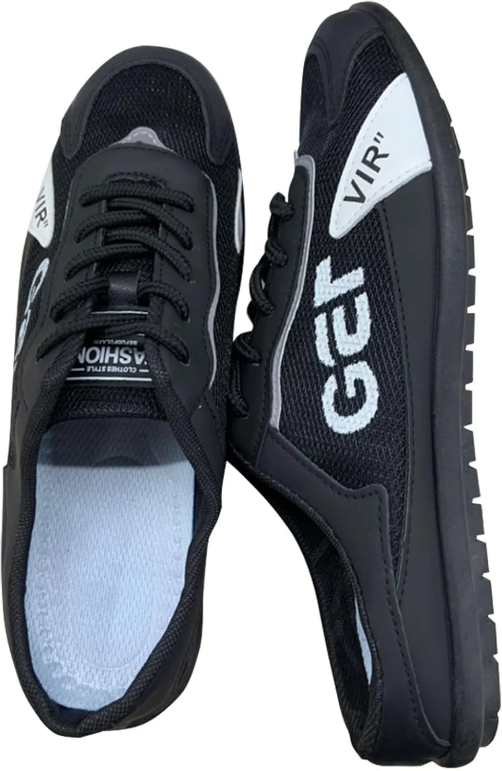 Mens Loafers & Slip-Ons Spring New Men's Shoes Korean Trendy All Casual Shoes Lazy Half Slip On Shoes Toe Shoes