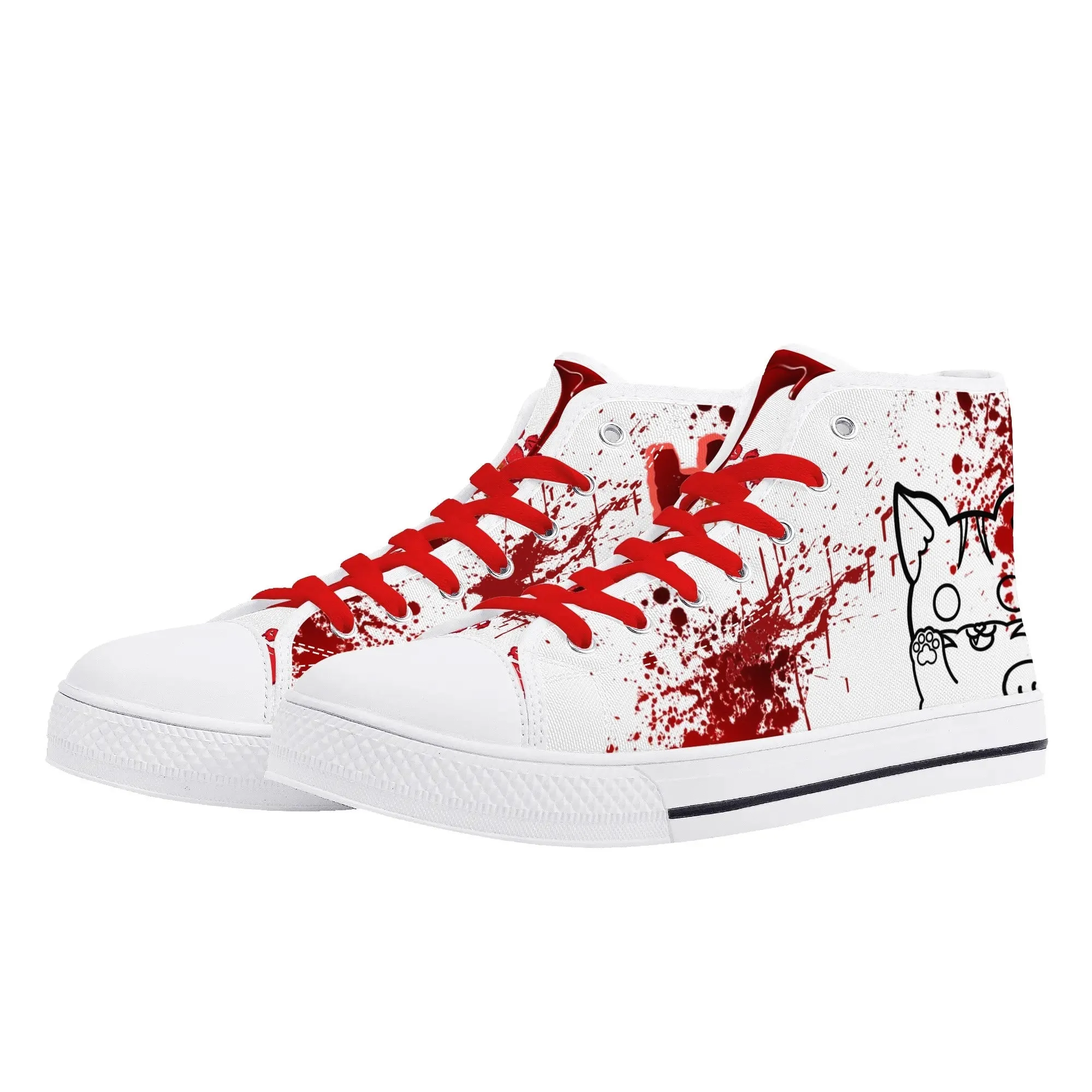 My Bloody Nuggieween Womens High Top Canvas Shoes