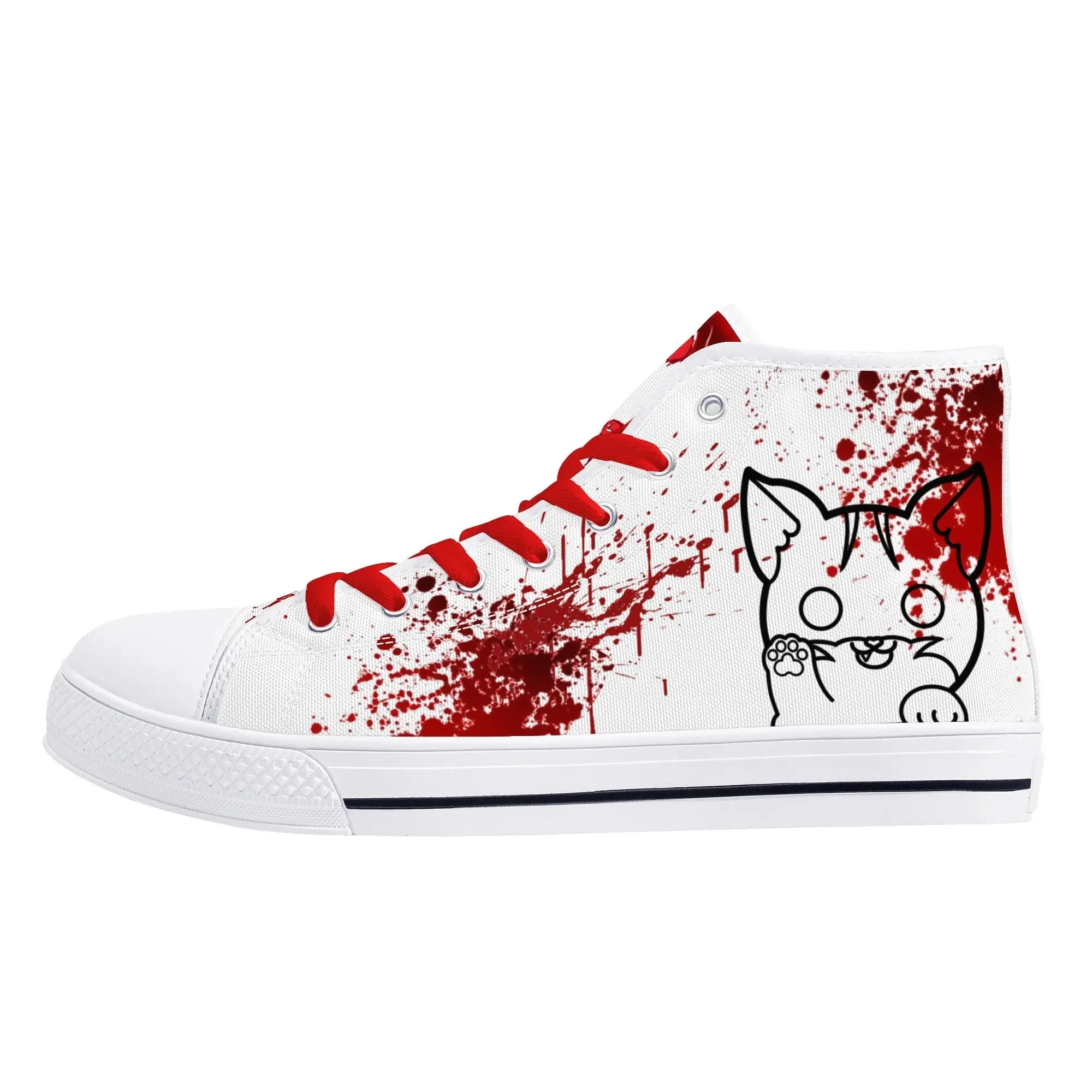 My Bloody Nuggieween Womens High Top Canvas Shoes