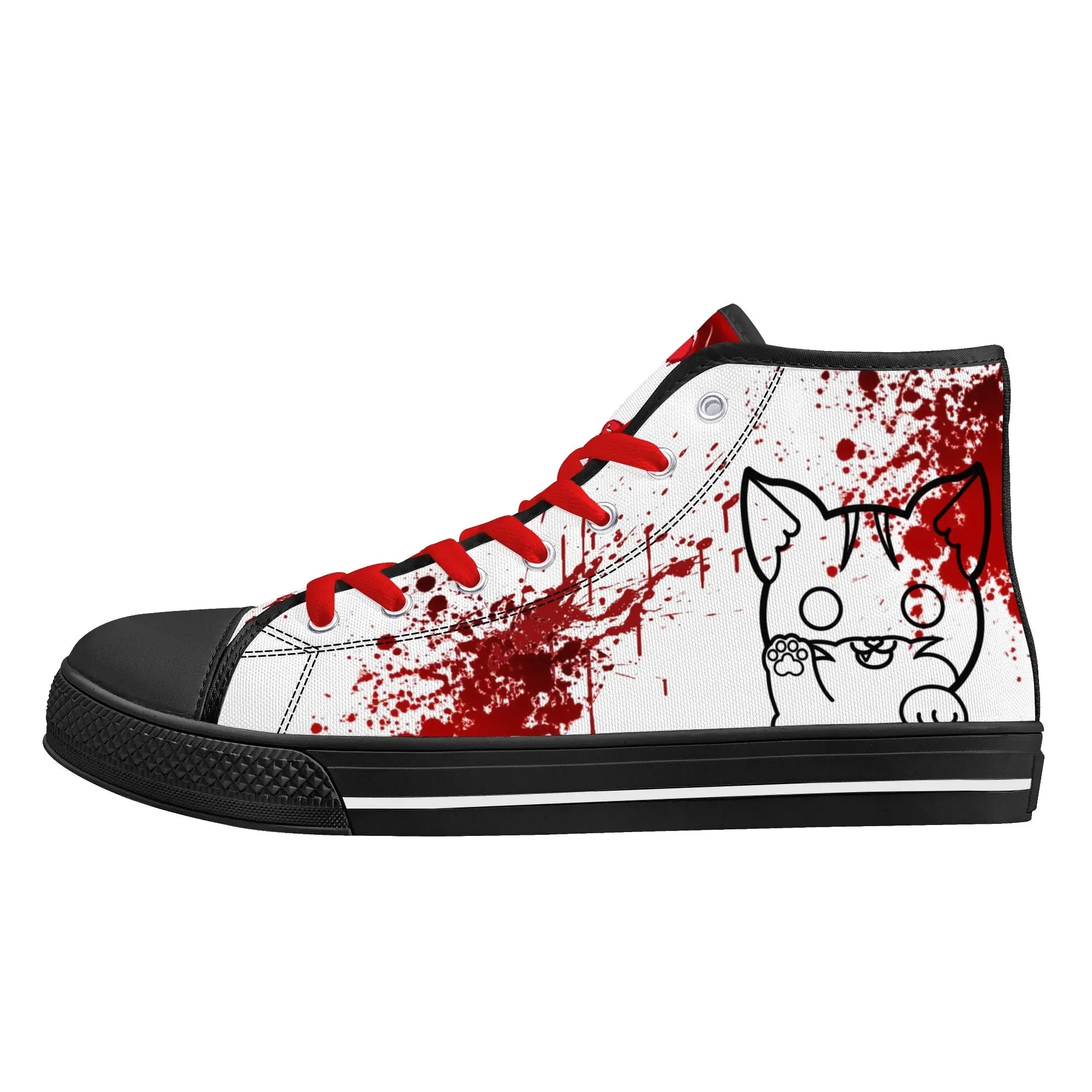 My Bloody Nuggieween Womens High Top Canvas Shoes