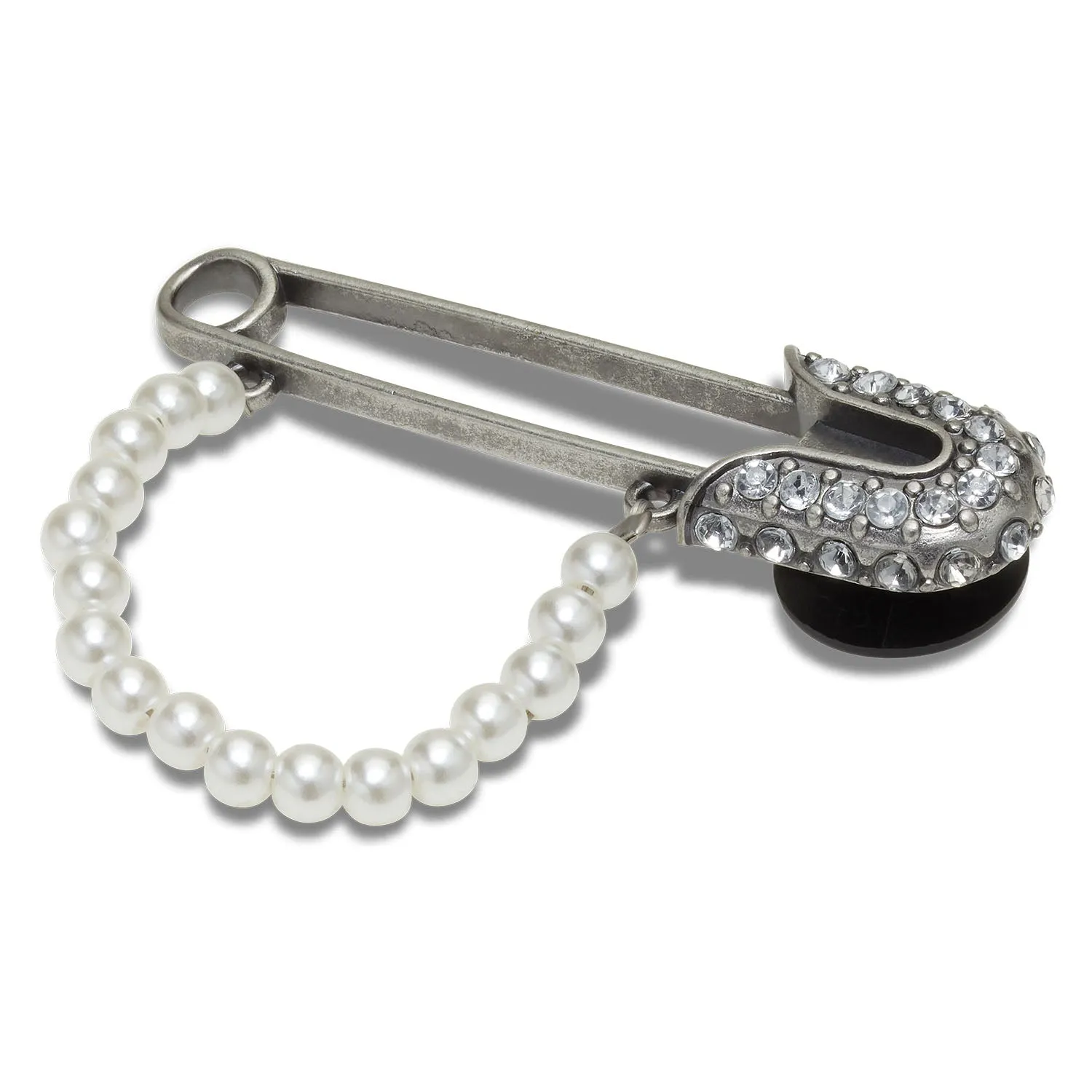 Pearl Chain Safety Pin Jibbitz