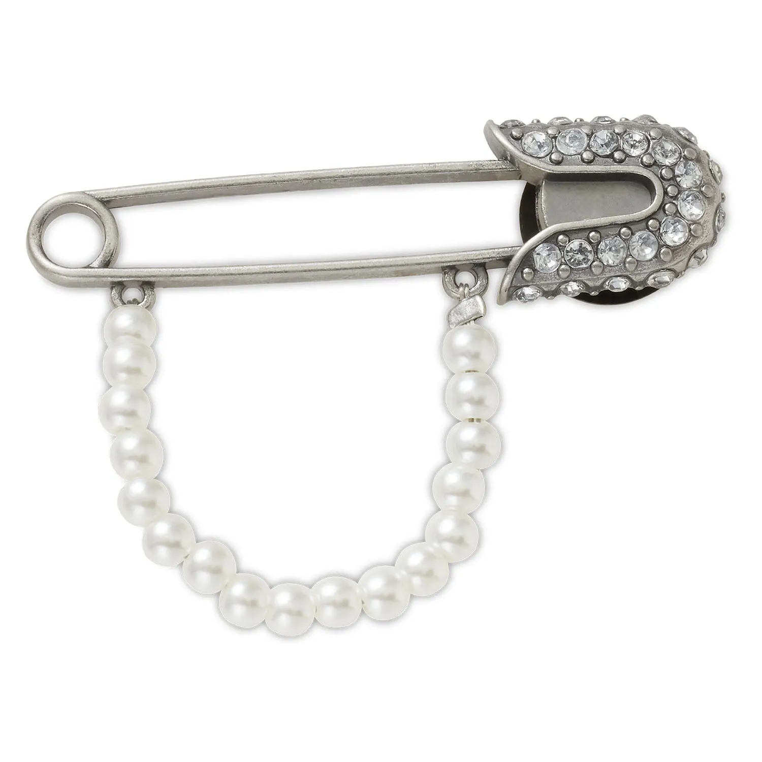Pearl Chain Safety Pin Jibbitz