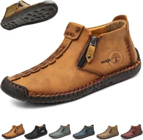 Phanile Men's Outdoor Comfy Arch Support Waterproof Walking Shoes