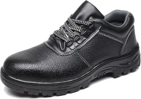 Safety Shoes Men Steel Toe Cap Trainers Lightweight Breathable Industrial Women Safety Work Boots (Color : Black, Size : 11 US)