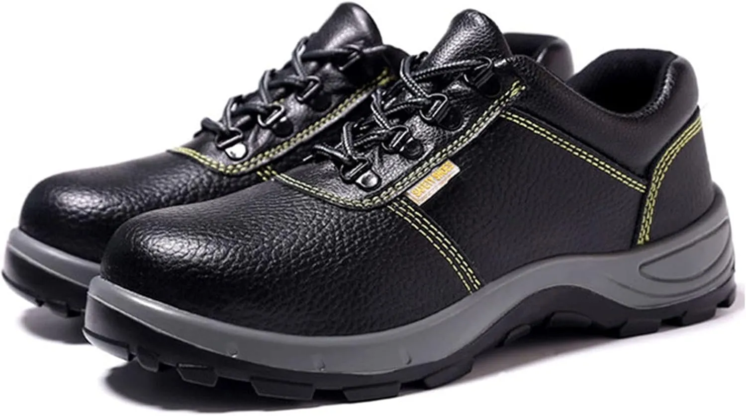 Safety Shoes Men Steel Toe Cap Trainers Mens Womens Lightweight Composite Safety Work Shoes Breathable Industrial (Color : Black, Size : 8 US)
