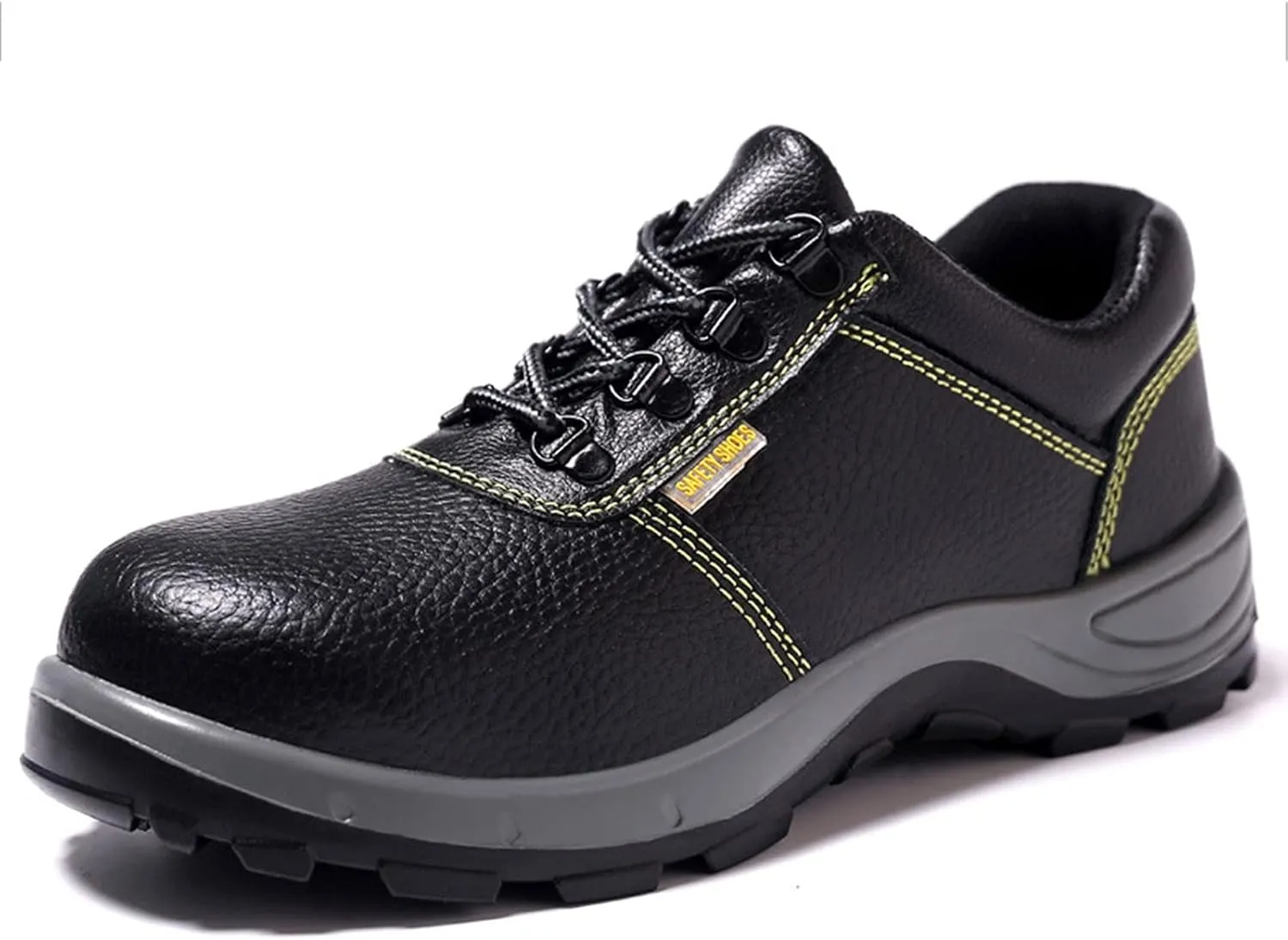 Safety Shoes Men Steel Toe Cap Trainers Mens Womens Lightweight Composite Safety Work Shoes Breathable Industrial (Color : Black, Size : 8 US)