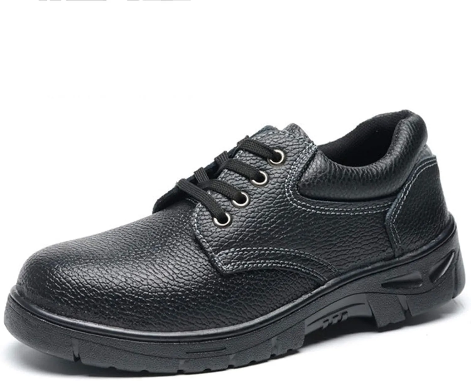 Safety Shoes Men Womens Steel Toe Cap Trainers Mens Womens Lightweight Breathable Safety Industrial Work Sneaker Anti-Smashing Anti-Puncture (Color : Black, Size : 9 US)