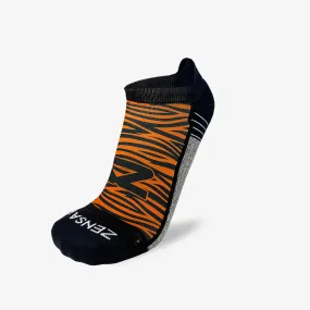 Tiger Print Running Socks (No Show)