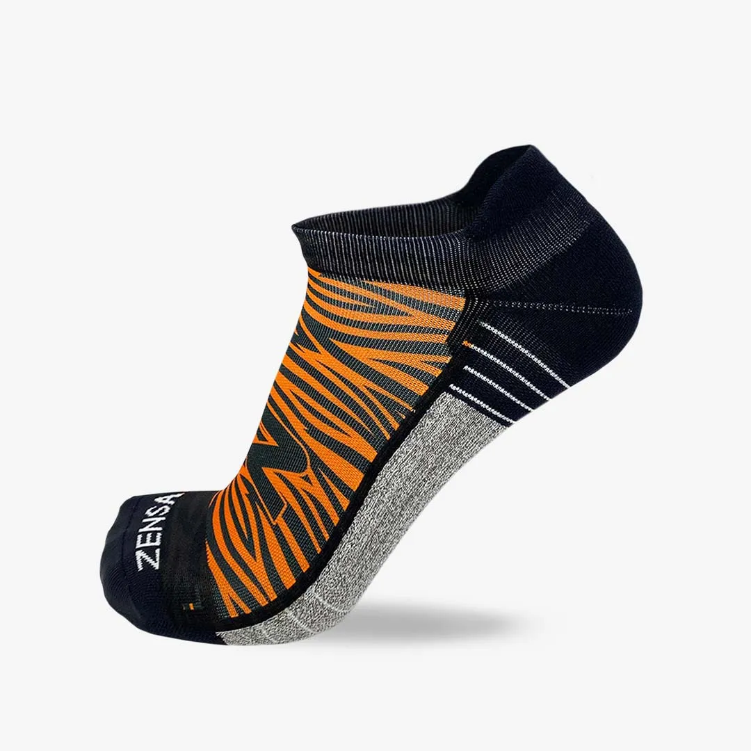 Tiger Print Running Socks (No Show)