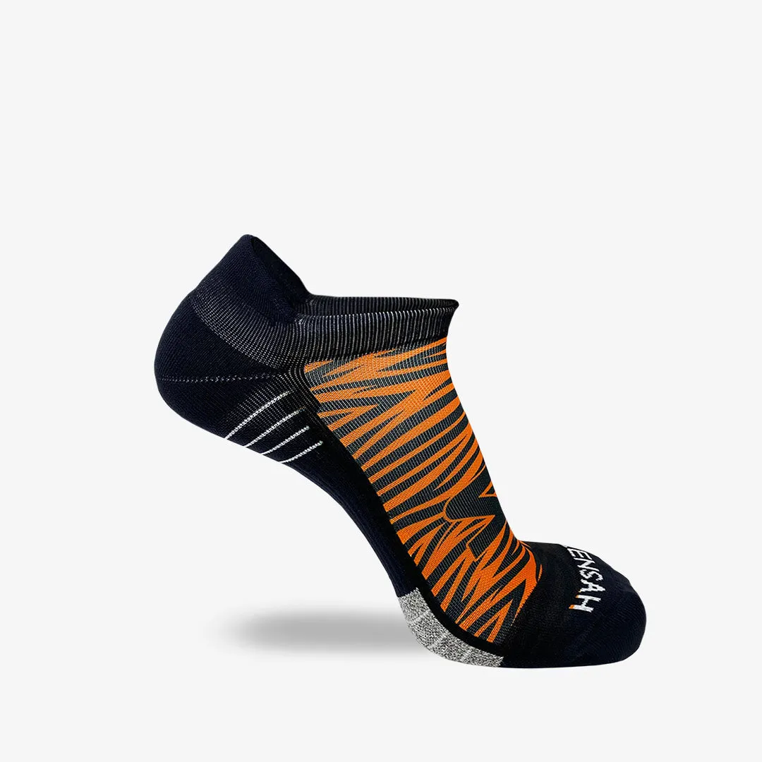 Tiger Print Running Socks (No Show)