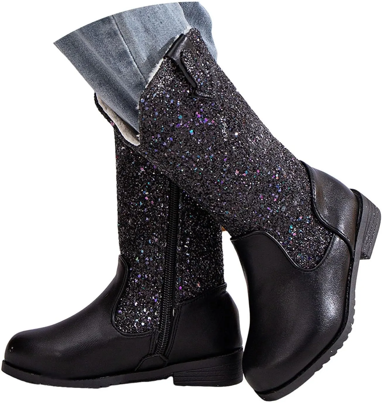 Toddler Girls Cowgirl Boots Western Glitter Cowboy Boot Ankle Boots Little Kids Big Kid Party Birthmen Dress Shoes