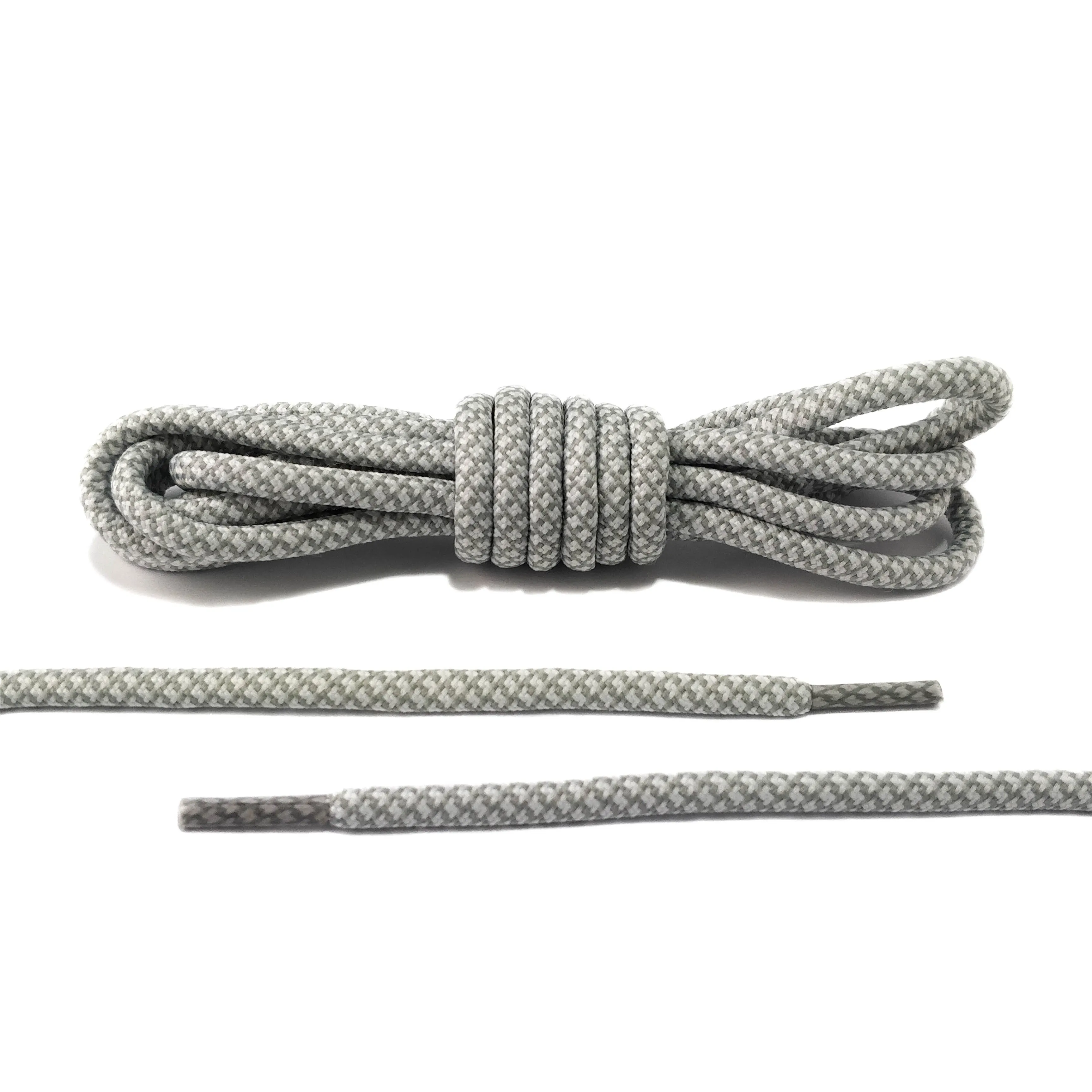 White and Grey Rope Laces