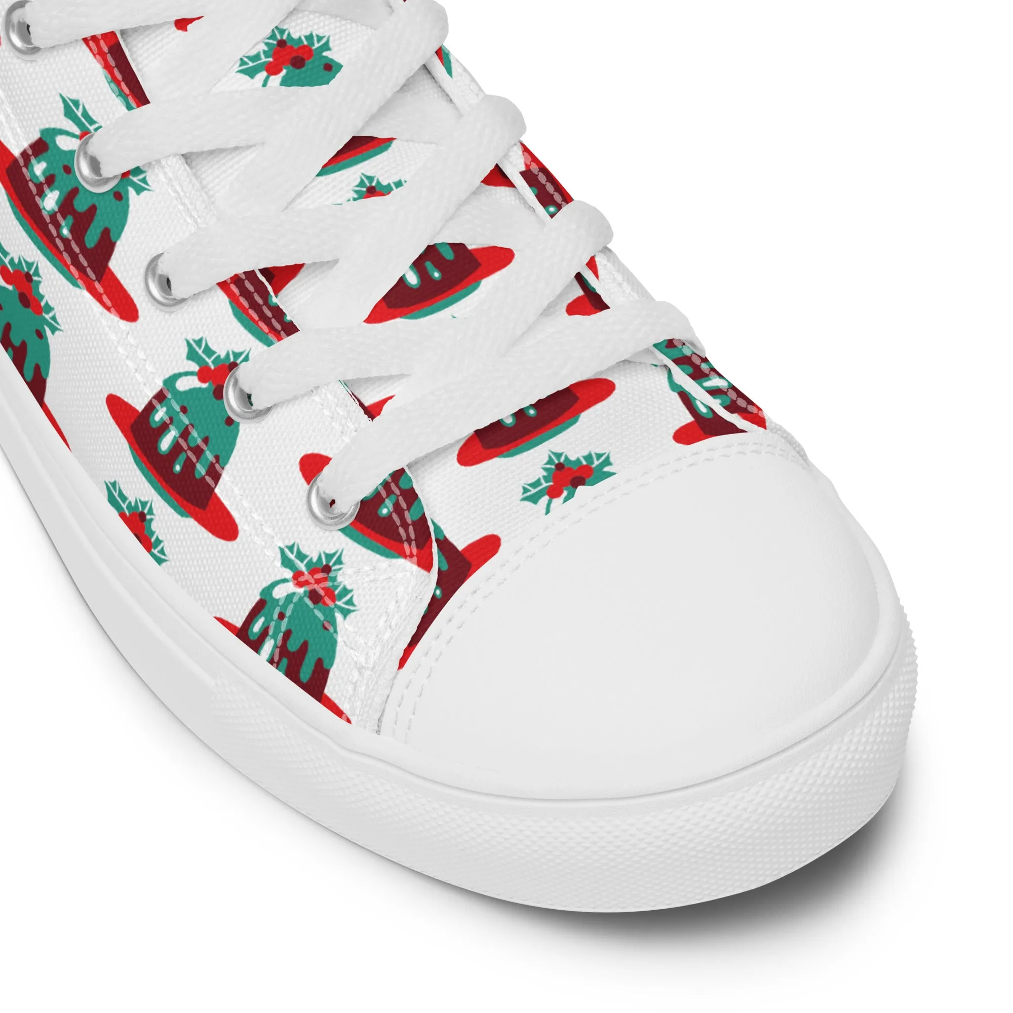 Women Christmas High Top Canvas Shoes (Glamourange Holiday Magic Canvas Shoes For Women - 0020)