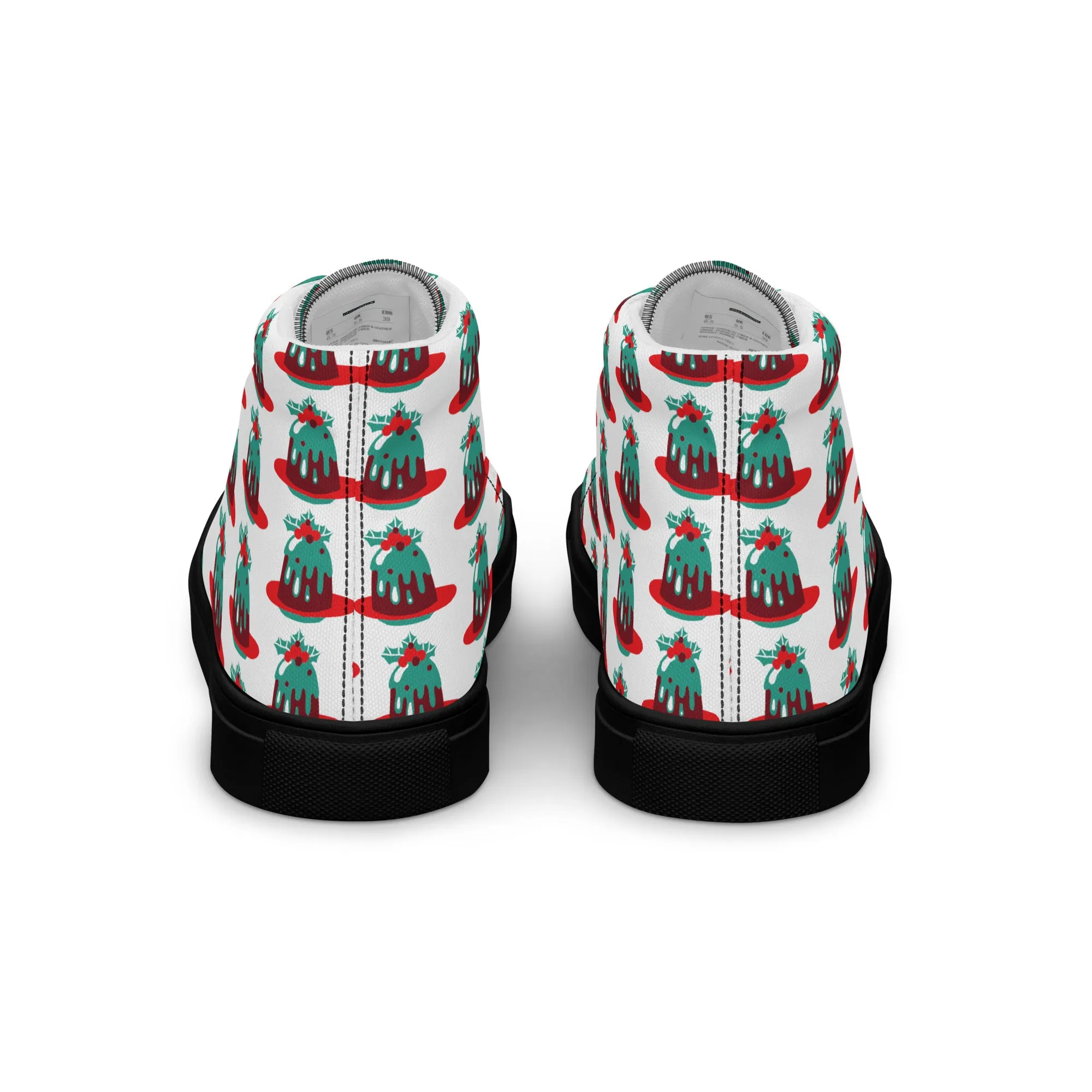 Women Christmas High Top Canvas Shoes (Glamourange Holiday Magic Canvas Shoes For Women - 0020)