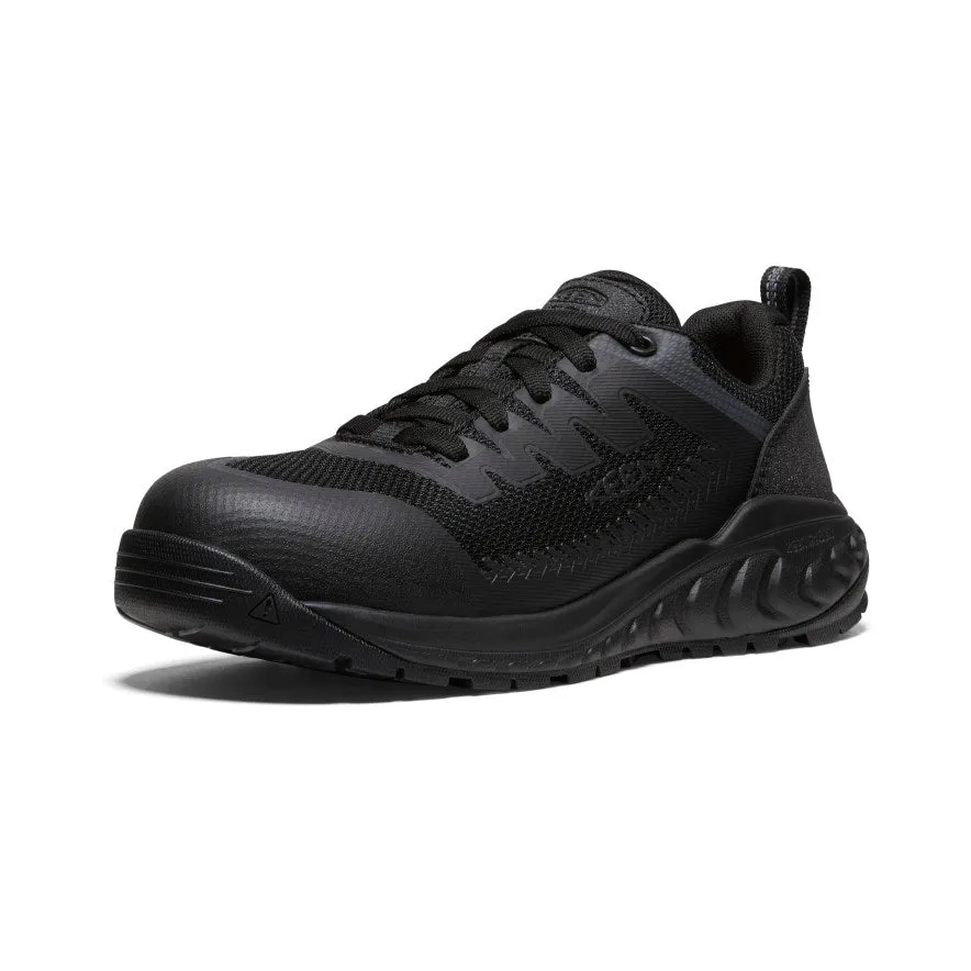 Women's Arvada Work Sneaker (Carbon Toe)  |  Black/Black