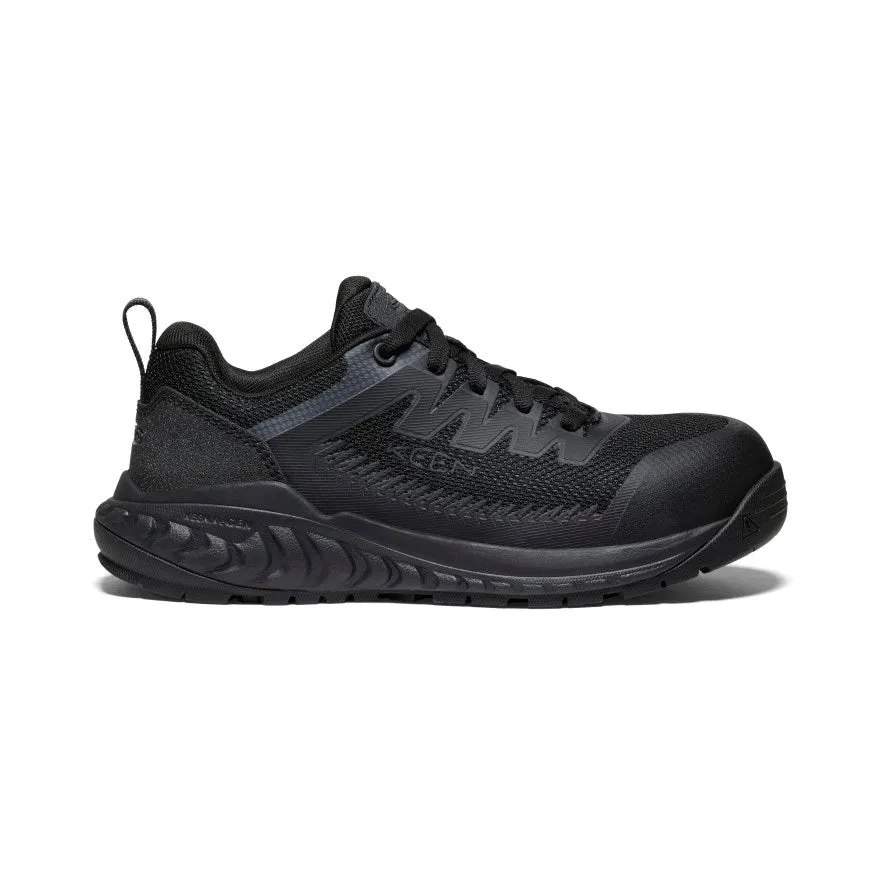 Women's Arvada Work Sneaker (Carbon Toe)  |  Black/Black