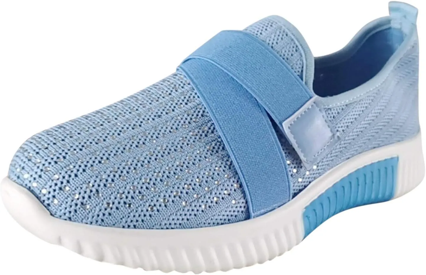 Women's Canvas Casual Shoes Dating Platform Slip-On High Top Sneakers Bling Tennis Shoes for Women Rhinestones Shoes Loafers Women Sneakers for Mens