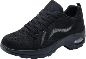 Women's Comfortable Walking Running Tennis Shoes Lightweight Casual Athletic Sneakers Lace Up Workout Shoes