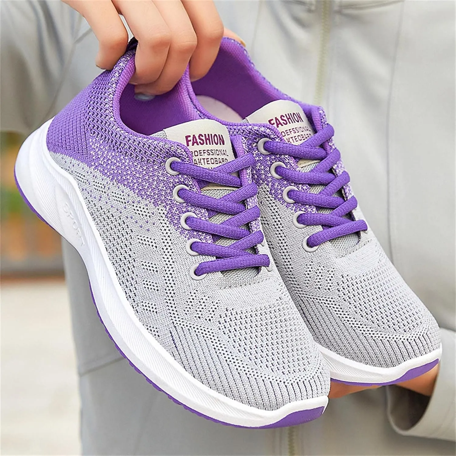 Women's Fashion Sneaker Non Slip Work Wide Comfortable Slip Resistant Work Shoes Trail Running Shoes Men Loafer Canvas Shoes Women Womens White Slip On Sneakers