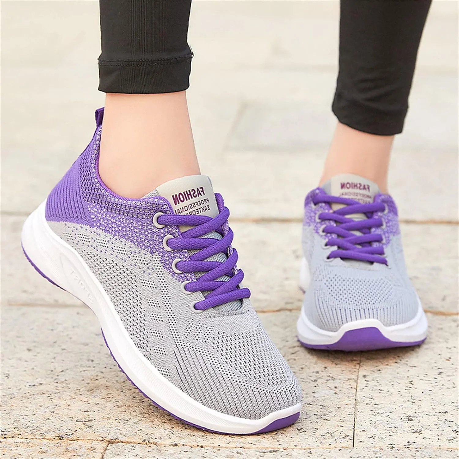 Women's Fashion Sneaker Non Slip Work Wide Comfortable Slip Resistant Work Shoes Trail Running Shoes Men Loafer Canvas Shoes Women Womens White Slip On Sneakers