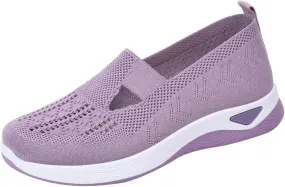 Womens Orthopedic Slip On Loafers with Arch Support Comfortable Walking Shoes Casual Sneakers Plantar Fasciitis Relief Foot Pain Diabetic Feet
