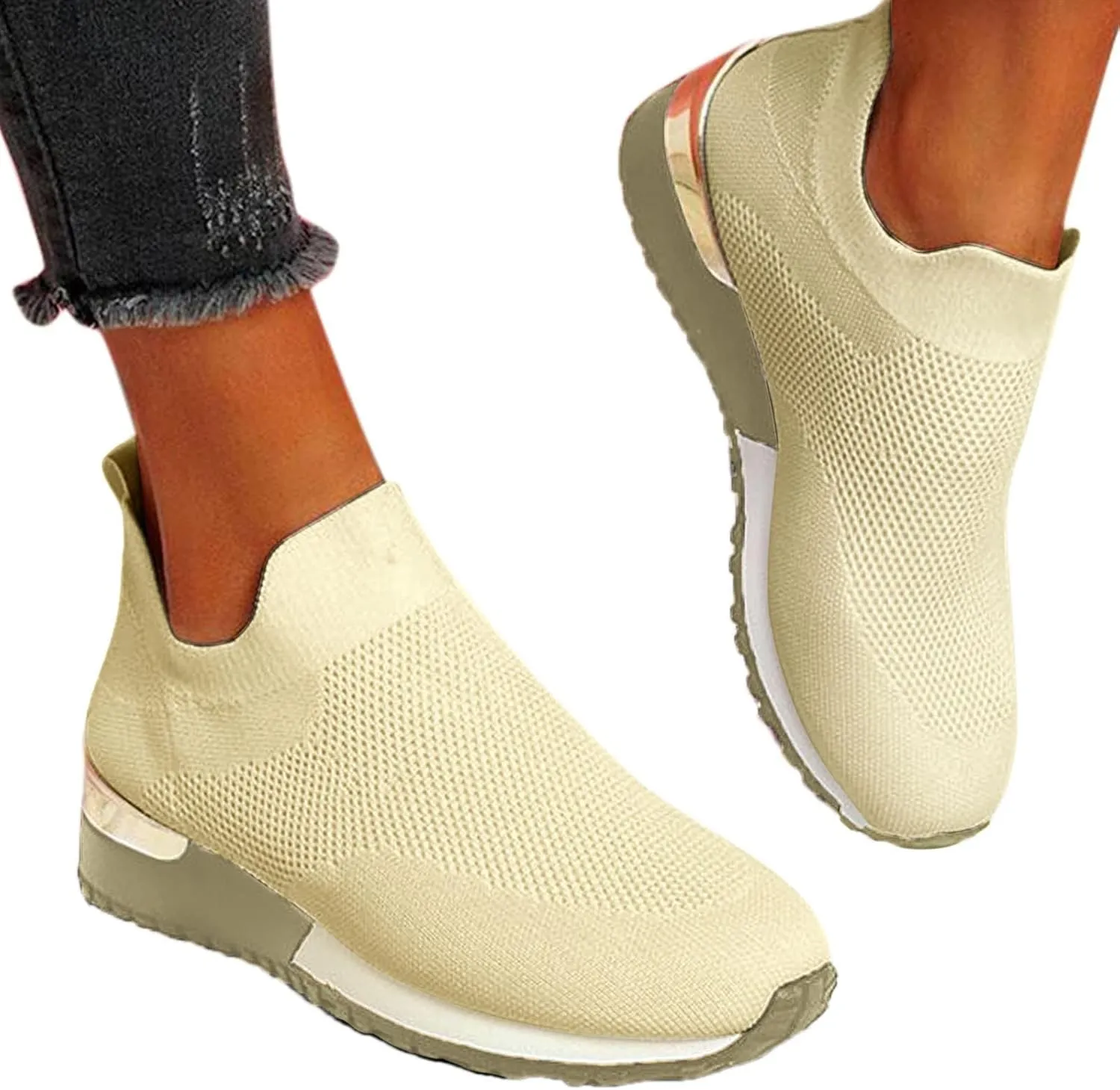 Womens White Tennis Shoes Leather Sneakers Casual Walking Shoes for Women Black Running Shoes Women White Loafers for Women No Tie Sneakers for Women